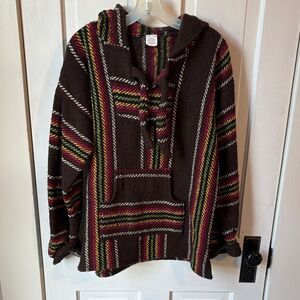 El Paso Multicolor Striped Baja Hoodie
